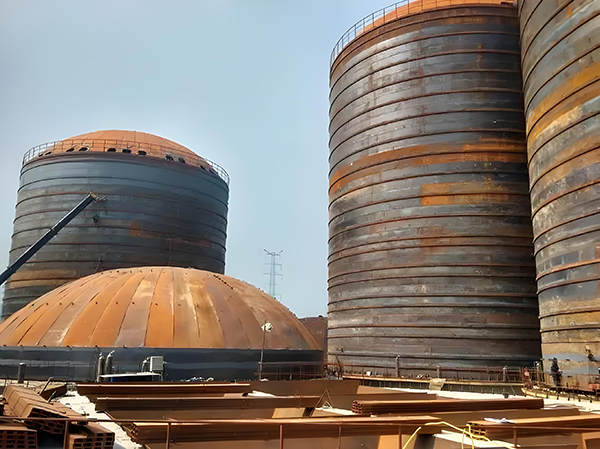 柳北焦粉钢板仓